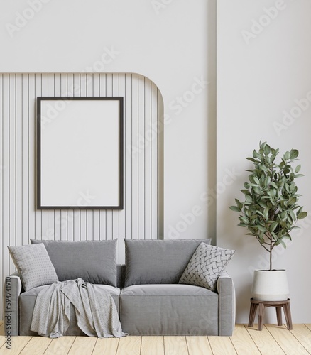 3D rendering minimal style living room with wooden floor ,big sofa,white wall,big couch,big window,carpet,wooden cabinet.