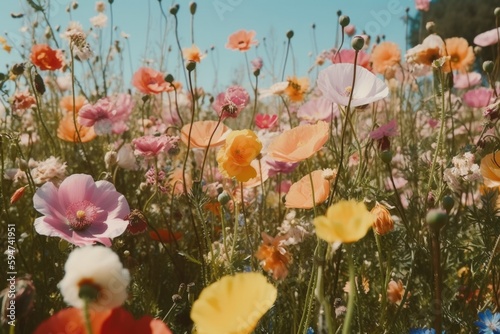 Photo of wild poppies in a field on a sunny day © Thomas Parker