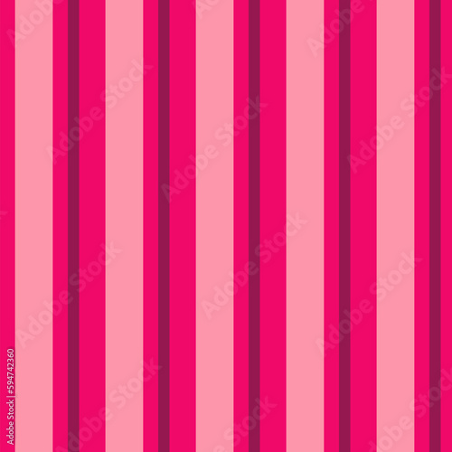 Simple elegant vertical stripes pattern. Vector seamless texture with thin and thick straight lines. Stylish abstract geometric striped background in pink tones. Repeat design for decor, print, wrap