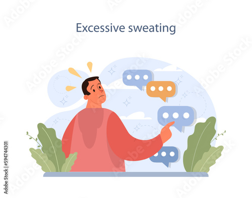 Nicotine withdrawal symptom. Excessive sweating as a common effect