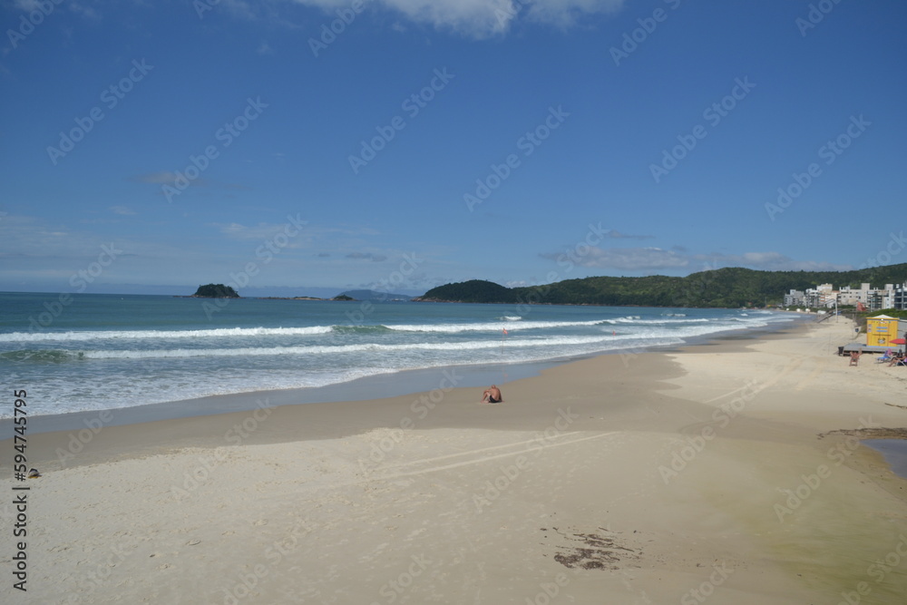 beautiful beach in the sea of brazil
