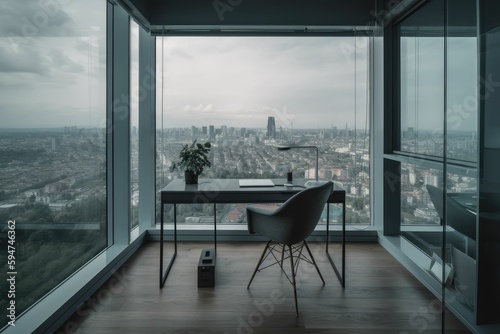 Designing Workspaces with City Views Using Generative AI