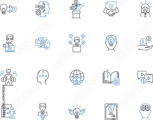 Catalyst line icons collection. Reaction, Acceleration, Enzyme, Promoter, Activator, Facilitator, Impetus vector and linear illustration. Spark,Stimulant,Mediator outline signs set