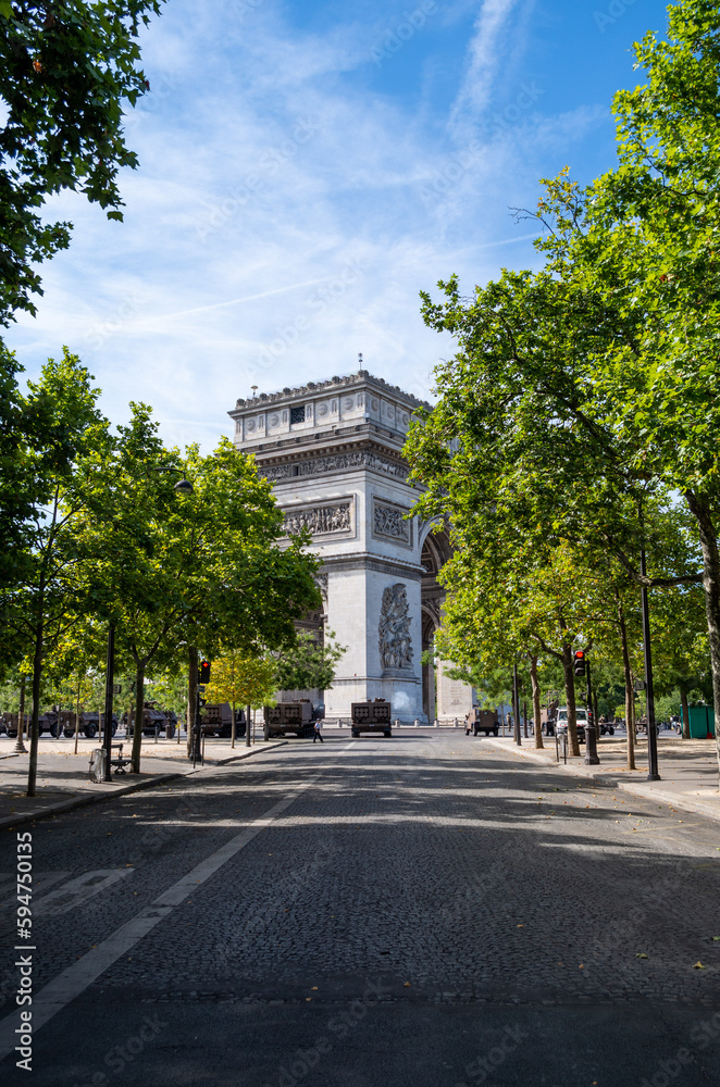 Arc de Triomphe - 14 Juillet - Fête Nationale Française