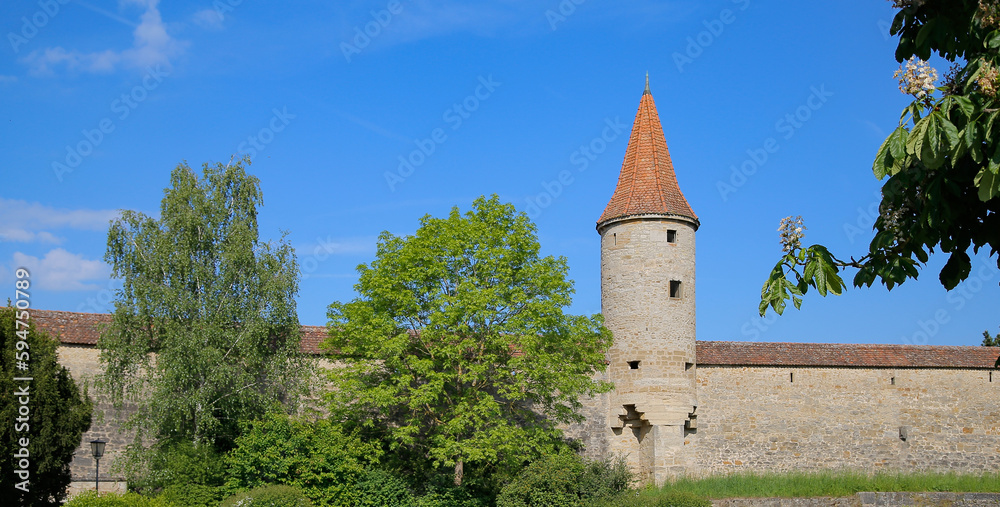 Torre de la Muralla de Rothenburg ob der tauber, Alemania