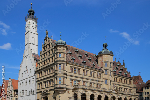 Edificio del Ayuntamiento de Rothenburg ob der tauber, Alemania