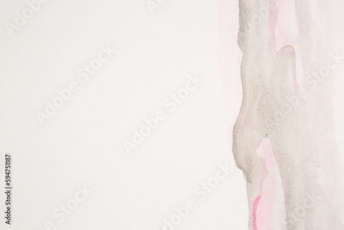 Light purple waves on the left side on white isolated background
