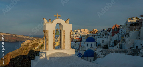 views of the village of Oia in Santorini