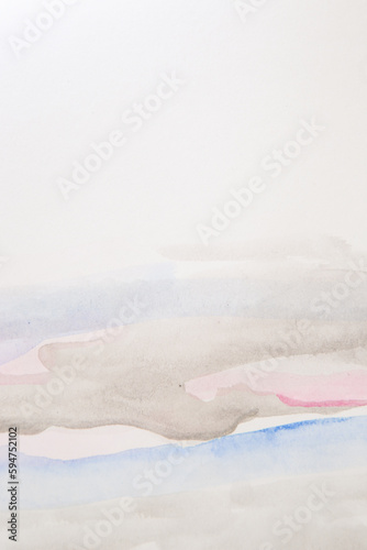 Pastel purple and gray stains on gray isolated background with free space