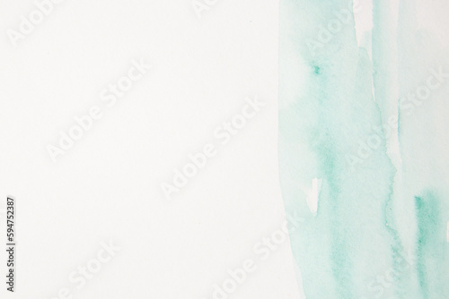 Pastel blue stains on white isolated background with free space