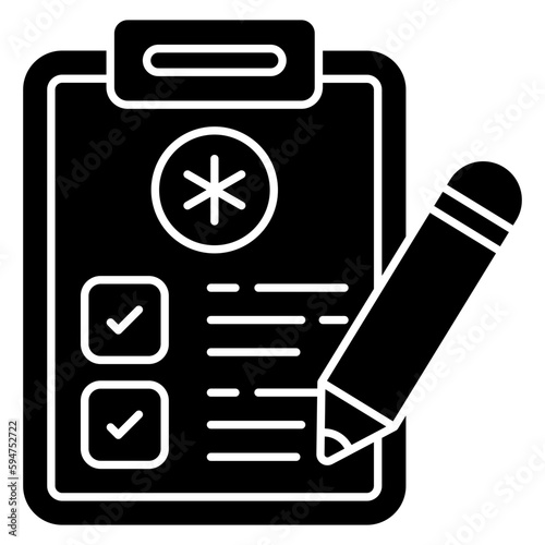 Trendy design icon of prescription