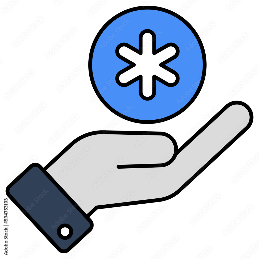 Creative design icon of medical care Creative design icon of medical care