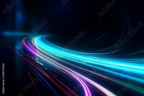 A Glowing Neon Lights Background