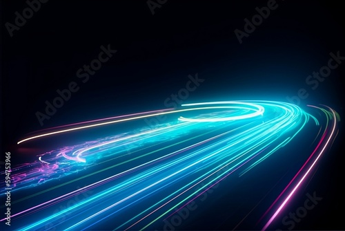 A Glowing Neon Lights Background