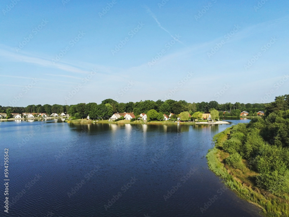 Holiday homes along a lake in Limburg Netherlands