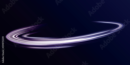 Abstract neon motion glowing wavy lines. Fire path trace line and incandescence curve twist. Neon light effect magic light, glowing, illuminated vector, stars shape, set. 