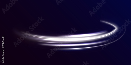 Abstract neon motion glowing wavy lines. Fire path trace line and incandescence curve twist. Neon light effect magic light, glowing, illuminated vector, stars shape, set. 