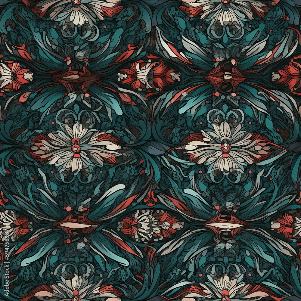 This seamless pattern is perfect as a decorative element in various design projects or as a seamless background for websites, social media posts, and printed materials. 