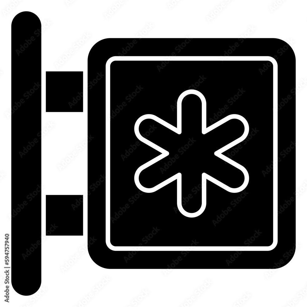 Fototapeta premium An icon design of medical board