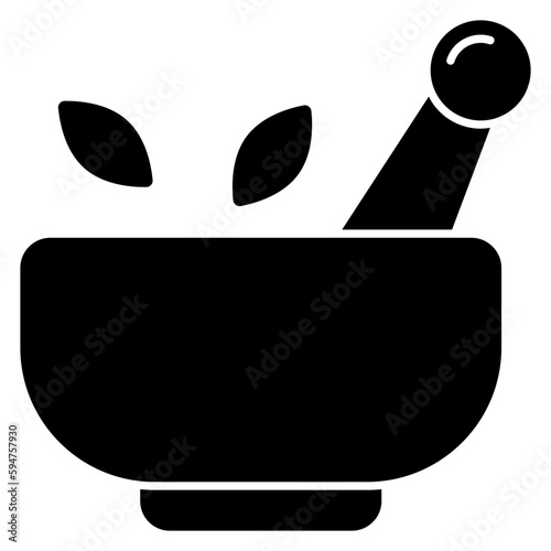 Modern design icon of pestle mortar