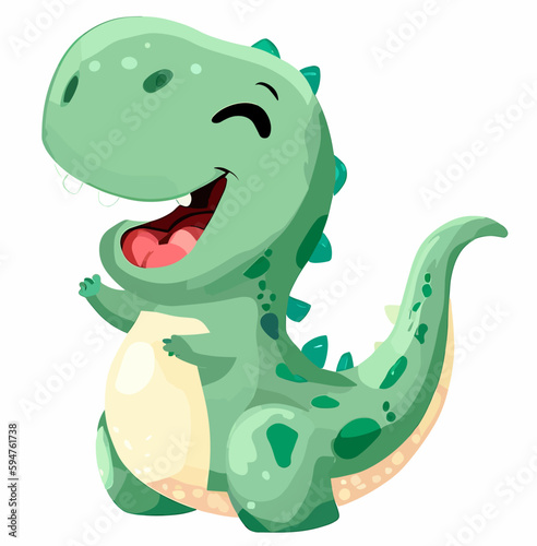 little happy dinosaur