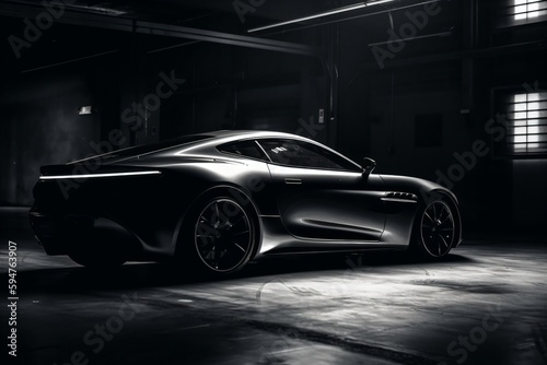 a beautiful modern sports car with big rims created with Generative AI technology
