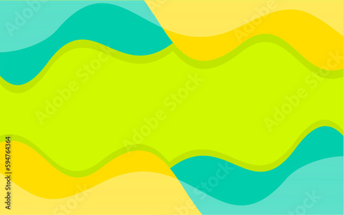 Abstract Geometric waves background template with color bright © Candra Fiction