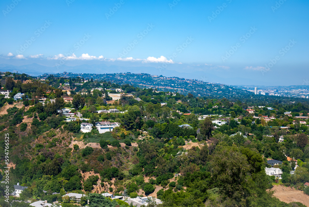West Los Angeles viewed from a hill