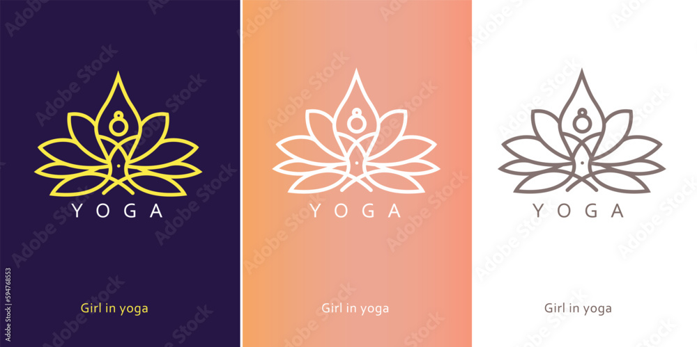 Hinduism logo and symbols vector illustrations