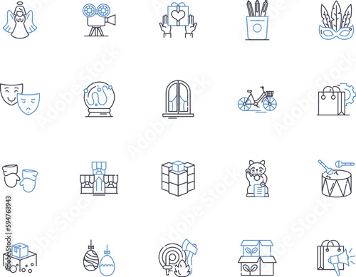 Small batch line icons collection. Handcrafted, Limited, Artisanal, Exclusive, Specialty, Authentic, Unique vector and linear illustration. Careful,Distinctive,Select outline signs set