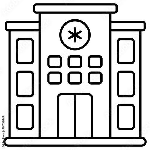 Modern design icon of hospital
