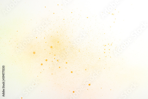 above view white surface with orange spots painting photo art horizontal dust artist color