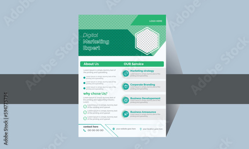 this is wonderful and Modern double page flyer template. brochure flyer, presentation template Corporate creative colorful flyer template design. Business template design.