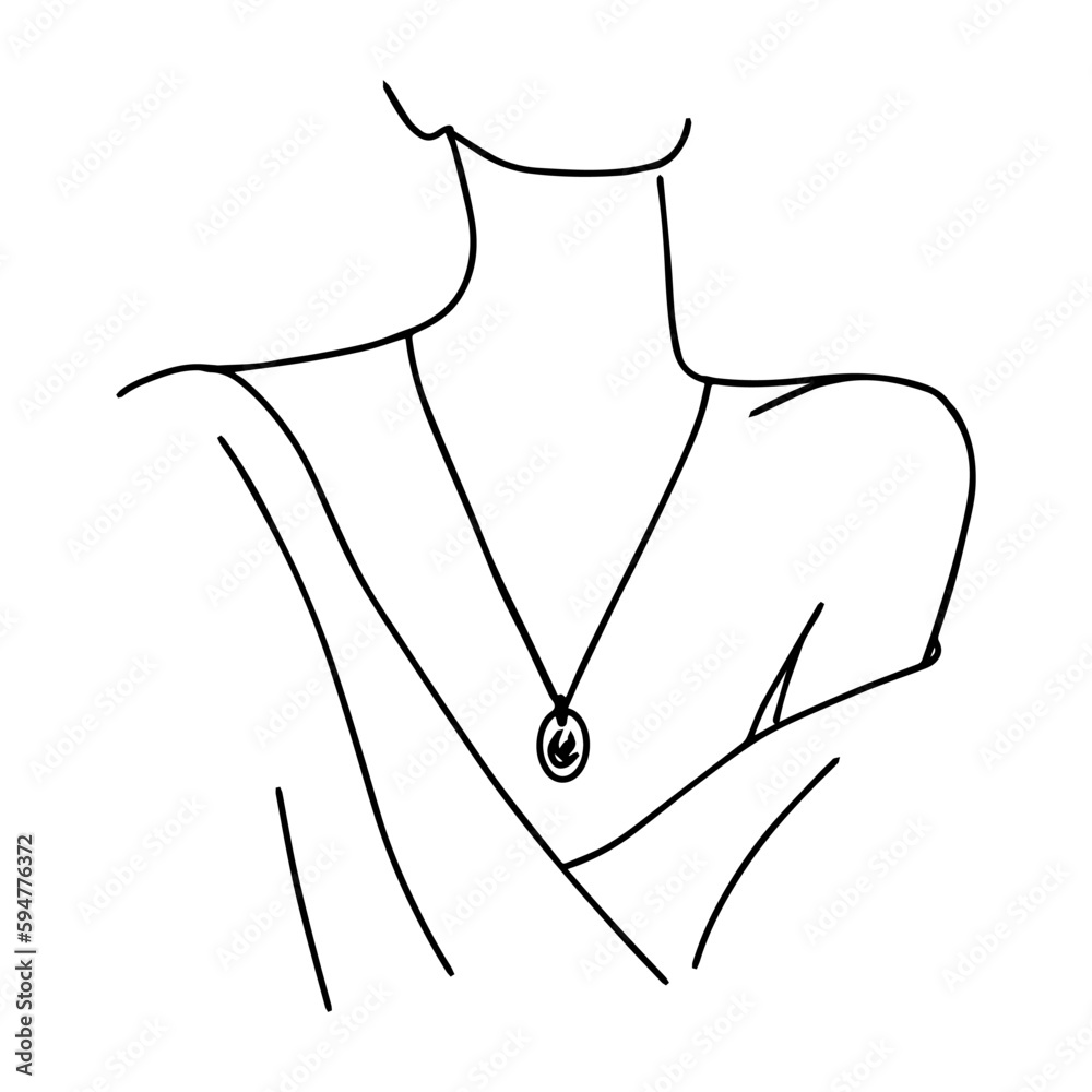 Women's shoulders line art in abstract style. Beautiful woman face skin care. Women's shoulders line art in abstract style. Beautiful woman face skin care.