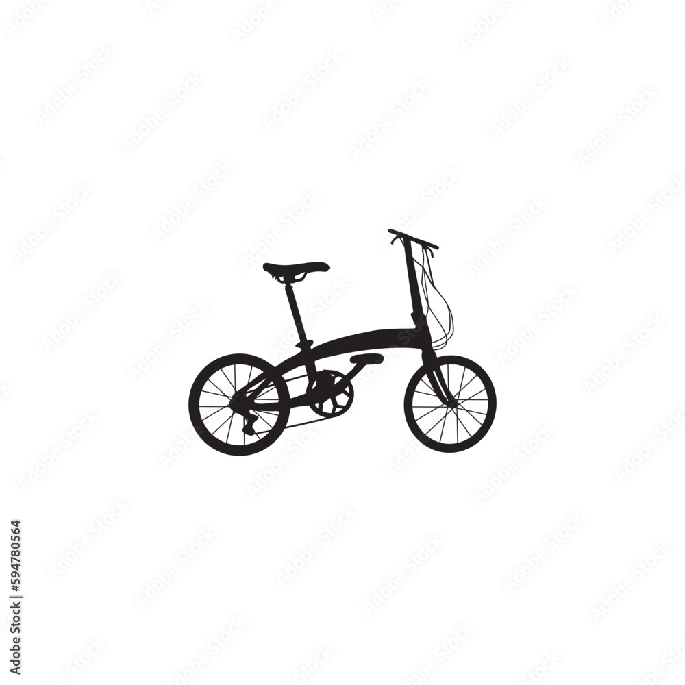 bicycle silhouette vector illustration art