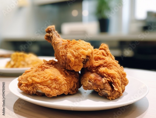Crispy Fried Chicken with Mouth-Watering Golden Skin | Generative AI