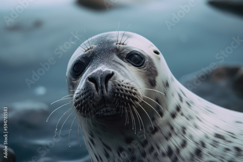 seal looking at the camera. © Giovanna