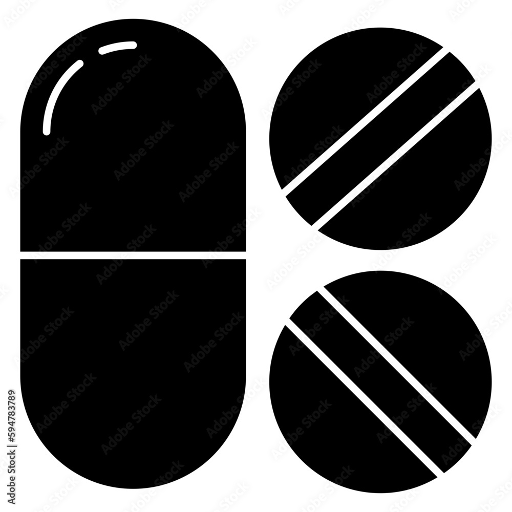 An editable design icon of tablets An editable design icon of tablets