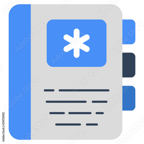Modern design icon of contacts book