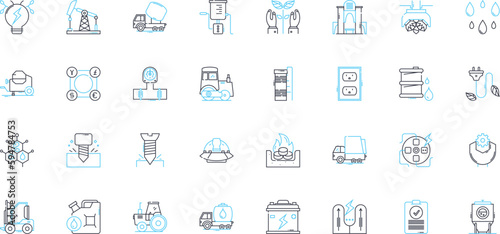 Entertainment industry linear icons set. Showbiz, Hollywood, Music, Film, TV, Theatre, Acting line vector and concept signs. Comedy,Performance,Celebrity outline illustrations