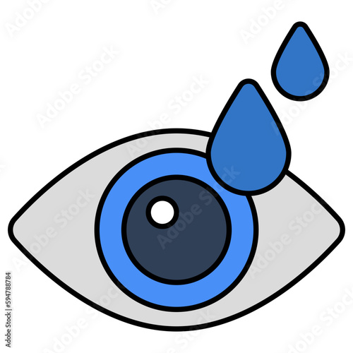 Modern design icon of eye drops