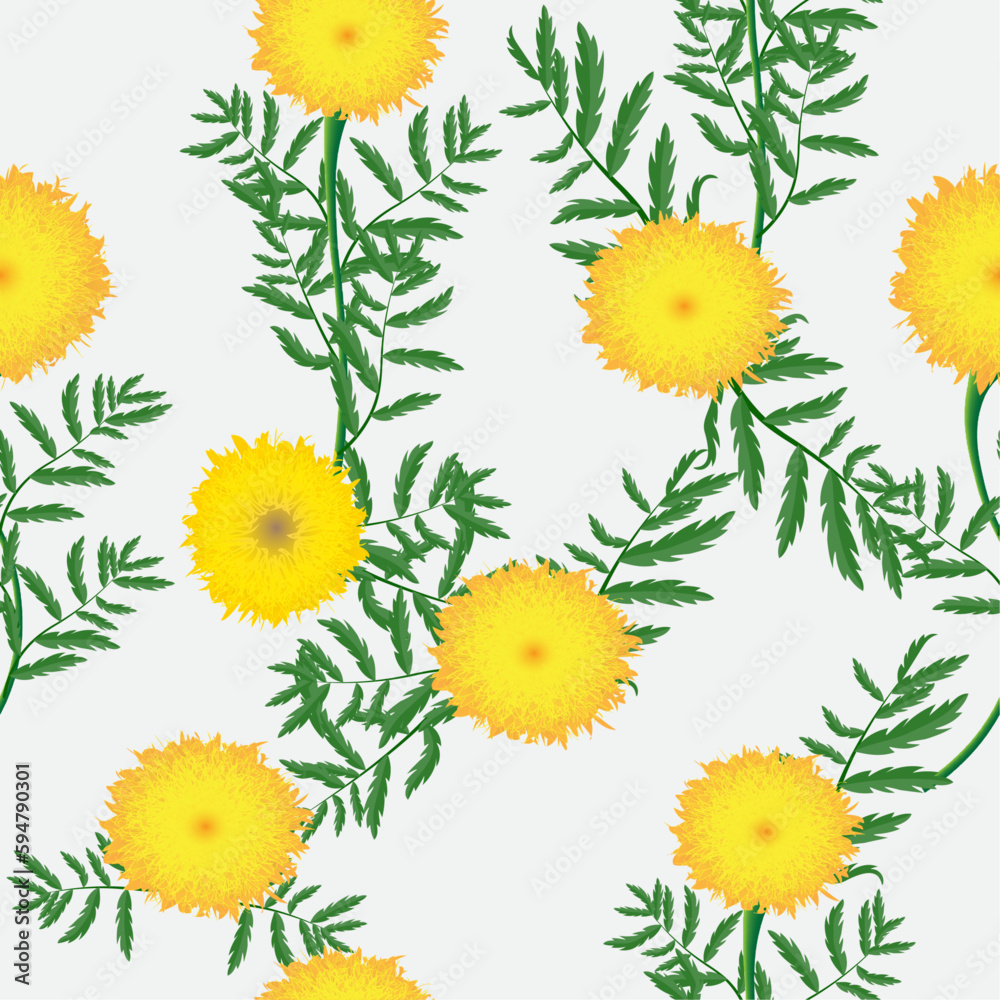 Marigold Garden Seamless Repeating Pattern Marigold Garden Seamless Repeating Pattern