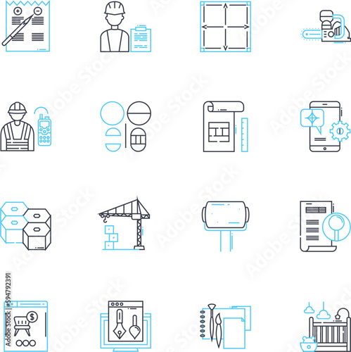 Raw materials linear icons set. Minerals, Ores, Wood, Bamboo, Rubber, Petroleum, Coal line vector and concept signs. Iron,Gold,Silver outline illustrations