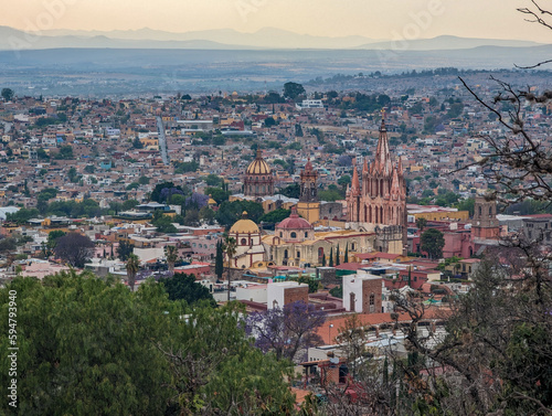 View of parish in San Miguel de Allende