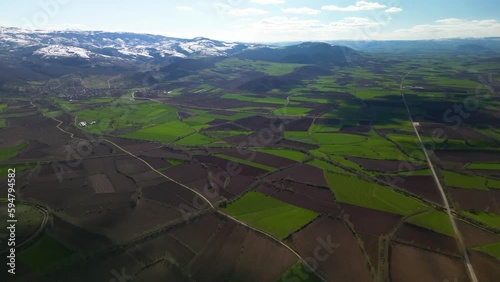 A beautiful view over farmland