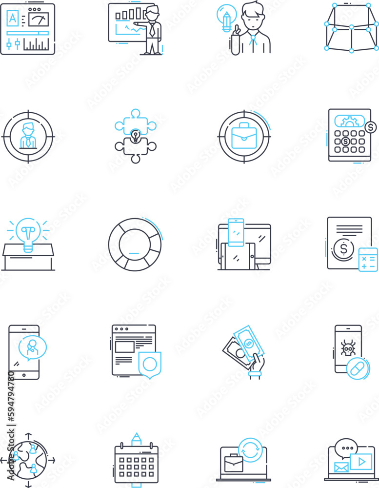 Instruction linear icons set. Teaching, Guide, Training, Education, Demonstration, Direction, Tutoring line vector and concept signs. Coaching,Supervision,Advice outline illustrations Instruction linear icons set. Teaching, Guide, Training, Education, Demonstration, Direction, Tutoring line vector and concept signs. Coaching,Supervision,Advice outline illustrations