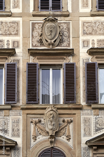 Obraz na płótnie Architecture details of an old house in Florence, Italy w salonie