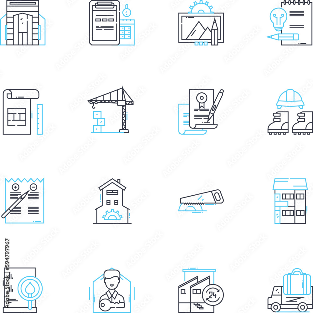 Domicile for sale linear icons set. Residence, Property, Homestead, House, Mansion, Estate, Villa line vector and concept signs. Bungalow,Cabin,Lodge outline illustrations Domicile for sale linear icons set. Residence, Property, Homestead, House, Mansion, Estate, Villa line vector and concept signs. Bungalow,Cabin,Lodge outline illustrations