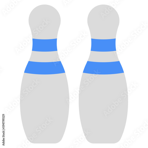 Skittles showcasing concept of bowling game