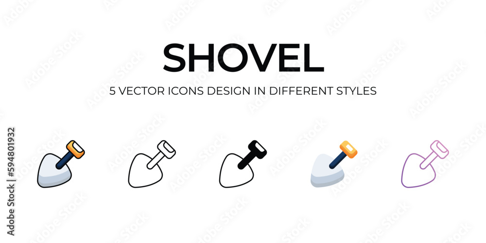 Shovel Icon Design in Five style with Editable Stroke. Line, Solid, Flat Line, Duo Tone Color, and Color Gradient Line. Suitable for Web Page, Mobile App, UI, UX and GUI design. Shovel Icon Design in Five style with Editable Stroke. Line, Solid, Flat Line, Duo Tone Color, and Color Gradient Line. Suitable for Web Page, Mobile App, UI, UX and GUI design.